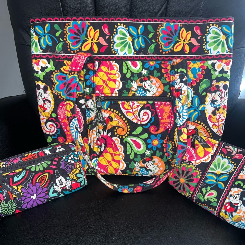 3 piece set Disney Vera Bradley Mickey and Minnie